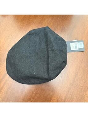 Brixton Black Flat Newsie Cap